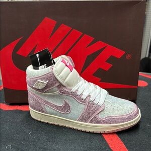 glitter pink jordans